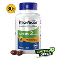 PreserVision AREDS 2 Eye Vitamins – Eye Health Supplement | 120 Vegan Soft Gels | 30%-50% OFF | Single & 2-Pack Bundles